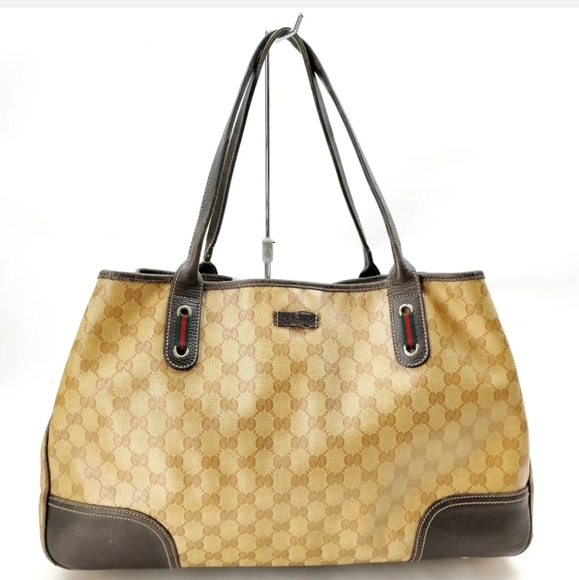 Gucci Handbags - Gucci Shoulder Bag  Brown PVC